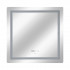Дзеркало настінне Mideya (MI9) 800x800 мм, прямокутне, з LED-підсвіткою Touch, антизапотіванням, годинником, димером, рег. яскравості Qtap