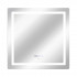Дзеркало настінне Mideya (MI9) 800x800 мм, прямокутне, з LED-підсвіткою Touch, антизапотіванням, годинником, димером, рег. яскравості Qtap