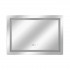 Дзеркало настінне Mideya (MI9) 1000х700 мм, прямокутне, з LED-підсвіткою Touch, антизапотіванням, годинником, димером, рег. яскравості Qtap