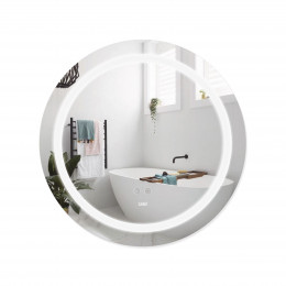 Дзеркало настінне Aria (AR1) R600 мм, кругле, з LED-підсвічуванням Touch, антизапотіванням, димером, рег. яскравості Lidz