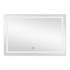 Дзеркало настінне Mideya (MI1) 1200х800 мм, прямокутне, з LED-підсвіткою Touch, антизапотіванням, годинником, димером, рег. яскравості Qtap