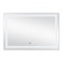 Дзеркало настінне Mideya (MI1) 1200х800 мм, прямокутне, з LED-підсвіткою Touch, антизапотіванням, годинником, димером, рег. яскравості Qtap