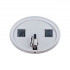 Дзеркало настінне Virgo (VI2) 780х580 мм, овальне, з LED-підсвіткою Touch, димером, рег. яскравості Qtap