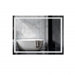 Дзеркало настінне Mideya (MI1) 700х500 мм, прямокутне, з LED-підсвіткою Touch, антизапотіванням, димером Qtap