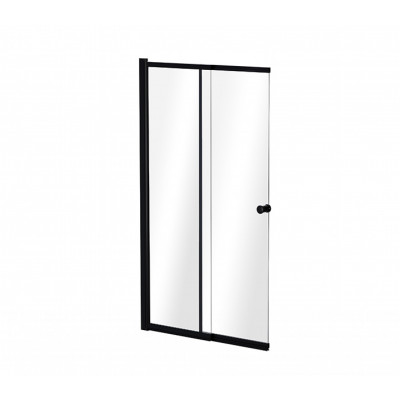 Шторка для ванни BESCO Easy Slide Black-2S 100x150