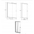 Шторка для ванни BESCO Easy Slide Black-2S 100x150