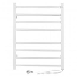 Електрична рушникосушарка настінна Evia, White 710х530 мм, квадратна QTEVIWHI11113S Qtap