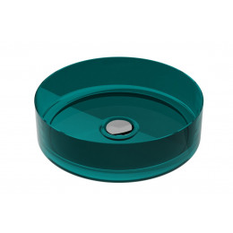 Умивальник на стільницю ENYA Ocean Breeze 36х36 клік-клак хром