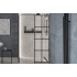 Кабіна walk in EXCEA Black 120x90x190 скло прозоре, чорний профіль Кабіна walk in EXCEA Black 120x90x190 скло прозоре, чорний профіль