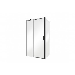 Панель бокова Exo-Ch Black 90x190 прозора, чорний мат