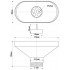 Зливна воронка овальна 1 1/2’’ FUNNEL-B