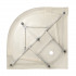 Гідробокс Tani SBM90x90.SAT.LOW.FR низький, скло Frost 4 мм, стінки WHI Lidz