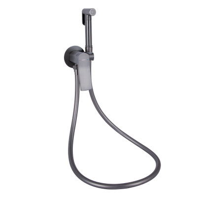 Набір для гігієнічного душу Slavonice, Gunmetal Black PVD (k35) округлий QTSLA262GMB45916 Qtap