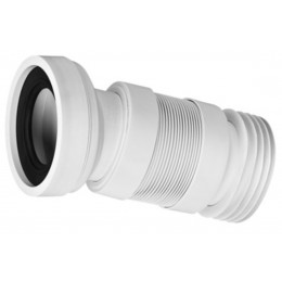 Коліно-підключення еластичне до WC під кутом 14 з ущільненням (довге) WC-CON7AF Коліно-підключення еластичне до WC під кутом 14 з ущільненням (довге) WC-CON7AF
