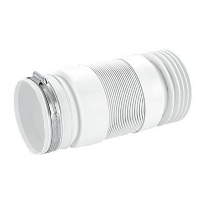 Гнучке пластикове з'єднання розтяжне L260-420 мм 110 мм без фланцевої прокладки з металевим хомутом WC-F23RJ