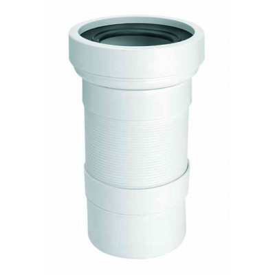 Труба розтяжна до унітазу L-270-540 мм з ущільнювачем WC-F23P