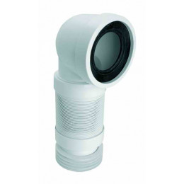 Коліно для унітазу під кутом 90 розтяжна труба L-280-630 mm WC-CON8F