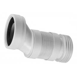 Коліно-підключення еластичне до WC зміщене на 40 мм з ущільненням L-110 мм WC-CON4AF