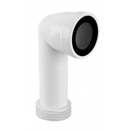 Коліно для унітазу під кутом 90 з ущільненням L-236mm WC-CON8E