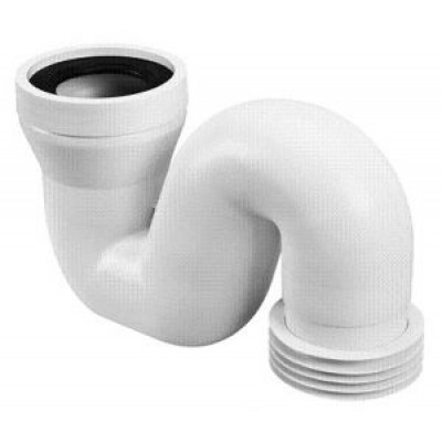 Коліно для унітазу під кутом з ущільненням для турецьких WC HC44