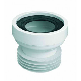 Коліно-підключення до WC з ущільнювачем L-117 мм WC-CON1