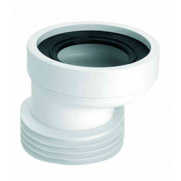 Коліно-підключення до унітаза зміщене з ущільнювачем L-120 мм WC-CON4