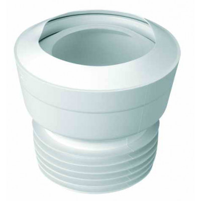 Коліно каналізаційне для унітаза MAC1-EXS еластичне пряме з ущільнювачем Коліно каналізаційне для унітаза MAC1-EXS еластичне пряме з ущільнювачем