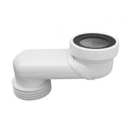 Коліно-підключення до WC зі зміщеним центром 130 мм з ущільнювачем WCLO-13