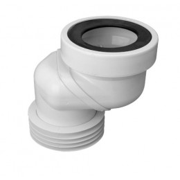 Коліно-підключення до WC зі зміщеним центром 60 мм з ущільнювачем WCLO-6