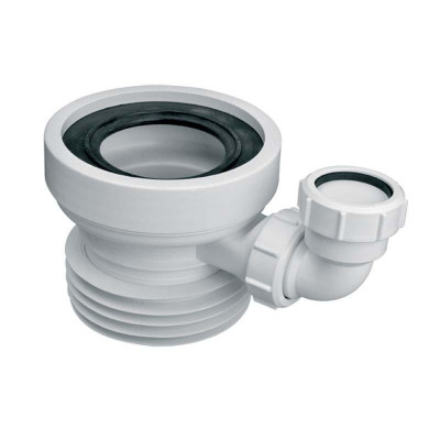 Коліно-підключення до WC коротке 120 мм. просте, з отвором 40 мм WC-CON1D Коліно-підключення до WC коротке 120 мм. просте, з отвором 40 мм WC-CON1D