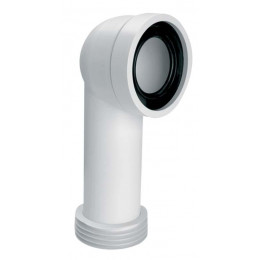 Коліно для унітазу під кутом 90 з гармошкою HC41