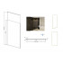 Кабіна walk in ICON Gold 120x200-280 скло прозоре, профіль золотий