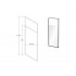 Кабіна walk in ICON Black 100x200-260 скло прозоре, профіль чорний мат
