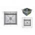 Мийка для кухні інтегрована Handmade H4545H Decor Honeycomb 2,5/0,5 мм LDH4545HDEC49437 Lidz