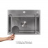 Мийка для кухні інтегрована Handmade H5843 Brushed Steel 3,0/1,0 мм LDH5843BRU49442 Lidz