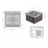 Мийка для кухні інтегрована Handmade H5050 (LDH5050BRU35375) Brushed Steel 3,0/1,0 мм Lidz