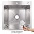 Мийка для кухні інтегрована Handmade H5050H Decor Honeycomb 2,5/0,5 мм LDH5050DEC48365 Lidz