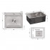 Мийка для кухні інтегрована Handmade H5045 (LDH5045BRU35383) Brushed Steel 3,0/1,0 мм Lidz