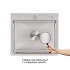 Мийка для кухні інтегрована Handmade H5045 (LDH5045BRU35383) Brushed Steel 3,0/1,0 мм Lidz