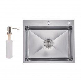 Мийка для кухні інтегрована Handmade H6050H Decor Honeycomb 2,5/0,5 мм LDH6050DEC48370 Lidz