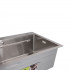 Мийка для кухні інтегрована Handmade H6845 Brushed Steel 3,0/1,0 мм LDH6845BRU49455 Lidz