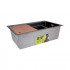 Мийка для кухні інтегрована Handmade H6845B Brushed Black PVD 3,0/1,0 мм LDH6845BRUBLM49456 Lidz