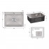 Мийка для кухні інтегрована Handmade H5845 (LDH5845BRU35384) Brushed Steel 3,0/1,0 мм Lidz