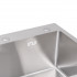 Мийка для кухні інтегрована Handmade H5845 (LDH5845BRU35384) Brushed Steel 3,0/1,0 мм Lidz