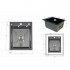 Мийка для кухні інтегрована Handmade H4050B Brushed Black PVD 3,0/1,0 мм LDH4050BRUBLM49439 Lidz