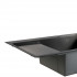 Мийка для кухні інтегрована Handmade Max 500 H7849BL Brushed Black PVD, 3,0/1,0 мм, крило зліва, збільшена чаша LDH7849ВLBRUBLM49465 Lidz