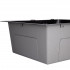 Мийка для кухні інтегрована Handmade H5050B, Brushed Black PVD, 3,0/1,0 мм LDH5050BPVD43619 Lidz