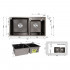 Мийка для кухні H7843 PVD вбудована Black 3,0/1,0 мм Lidz
