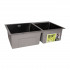 Мийка для кухні H7843 PVD вбудована Black 3,0/1,0 мм Lidz