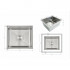 Мийка для кухні інтегрована під стільницю Handmade H4843 Brushed Steel 3,0/1,0 мм LDH4843BRU49441 Lidz
